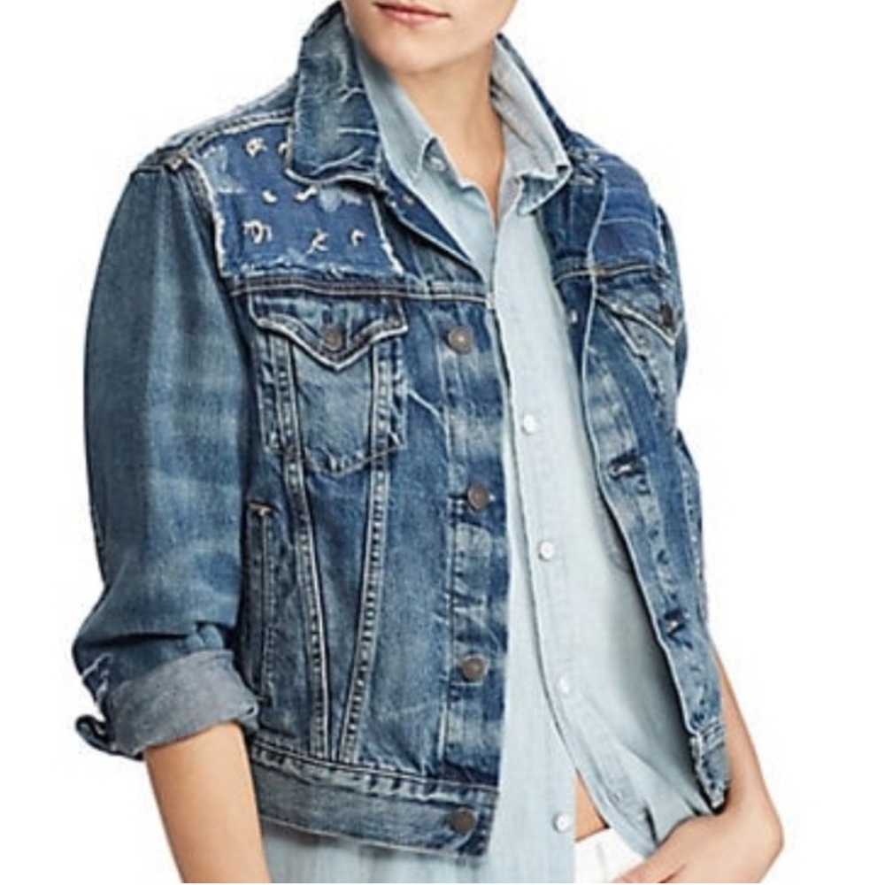 POLO Ralph Lauren denim jacket RARE - Picture 9 of 9